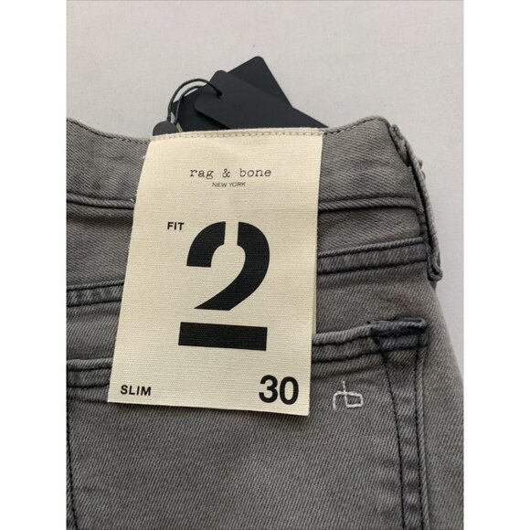 Rag & Bone Men's Gray Fit 2 Slim Jeans NWT - Picture 11 of 14